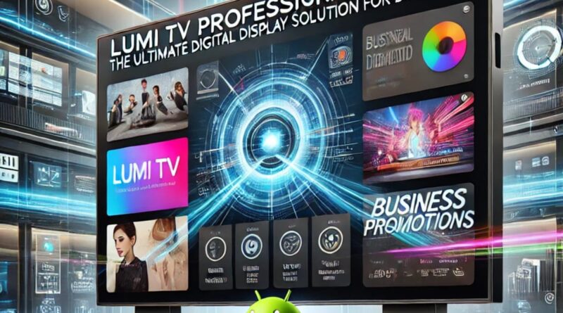 Lumi TV Professional Android Signage: The Ultimate Digital Display Solution for Businesses